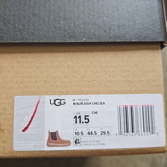 UGG Men's Burleigh Chelsea Boot, Chestnut, 11.5 Brand new with box. 100% AUTHENT - Picture 11 of 11